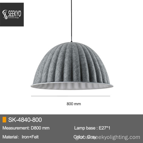 Dining Pendant Lamp Modern Bedside Gray Pendant Lamp Felt Hanging Lamp Factory